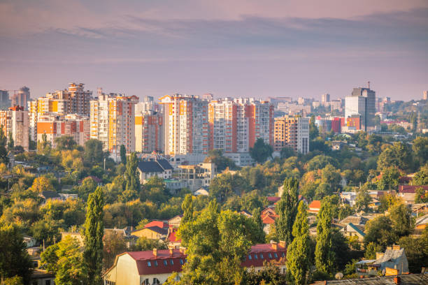istock Aerial panorama of Chisinau 1200582866