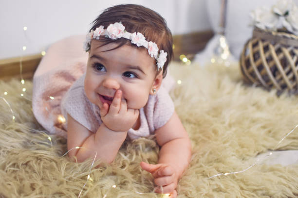Cute Baby Girl stock photo