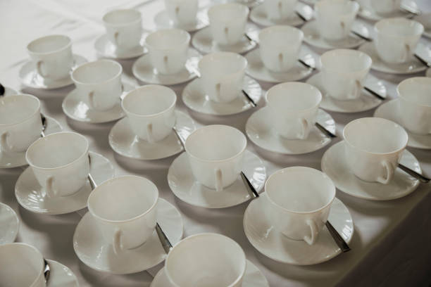istock coffee cups in the restaurant 1200584400