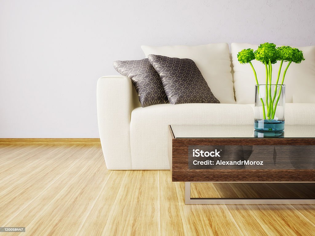 room modern interior room with nice furniture inside Apartment Stock Photo