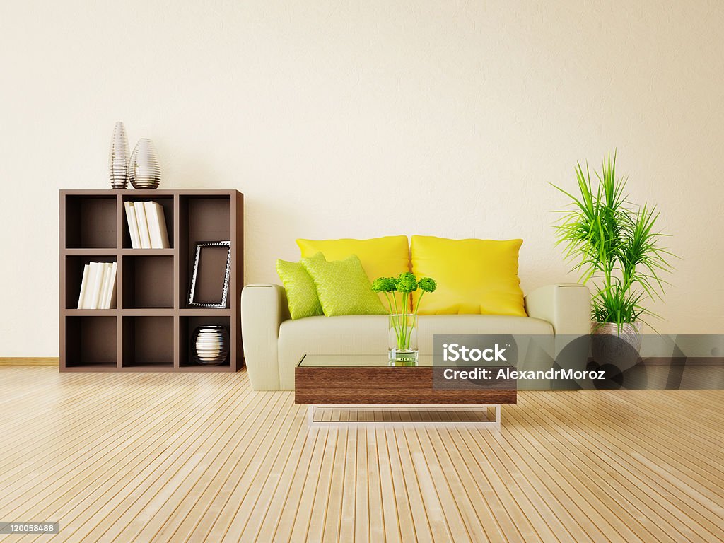 room modern interior room with nice furniture inside Apartment Stock Photo