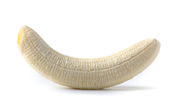 istock whole peeled banana on a white background 1200595825
