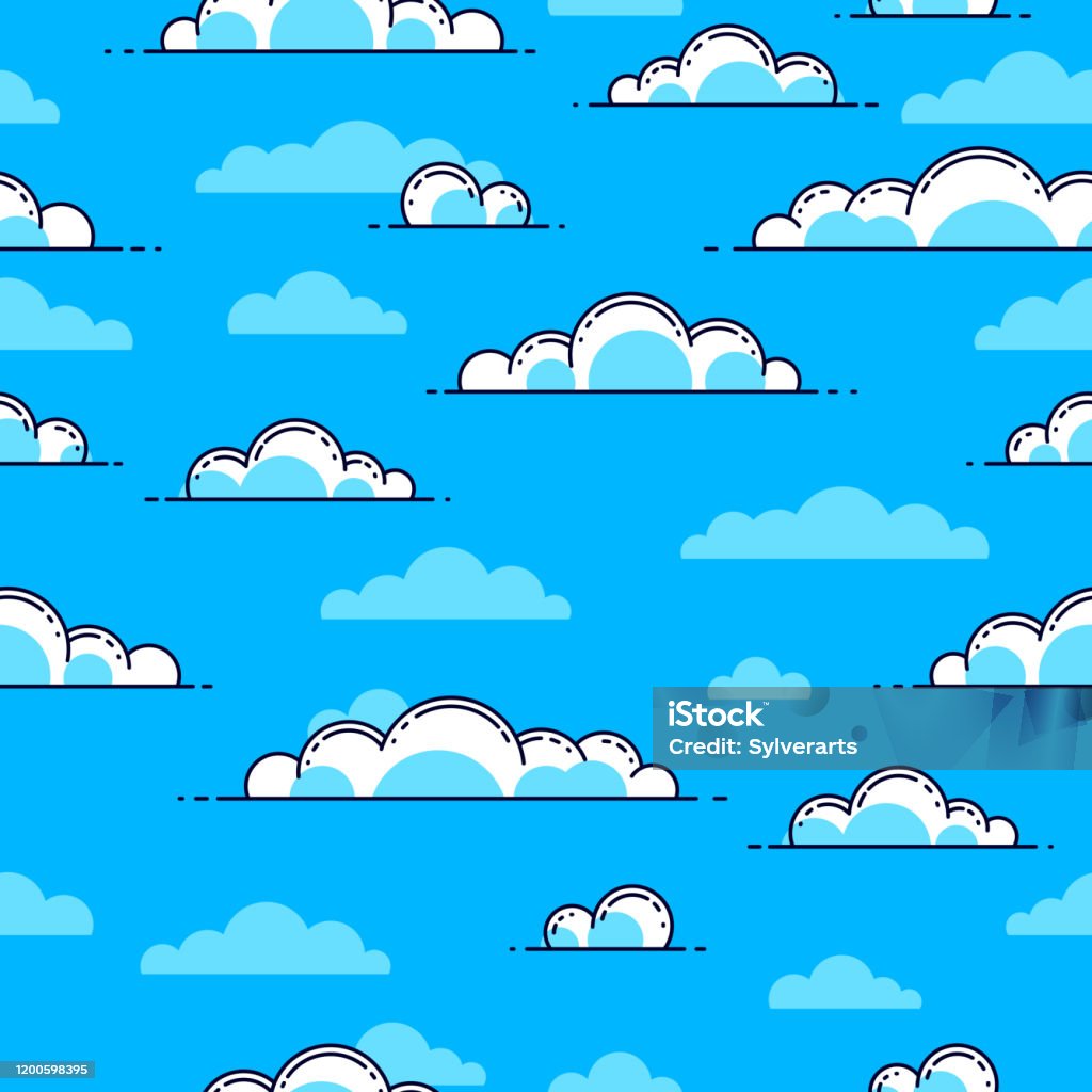 Mây Nền Liền Mạch Thời Tiết Và Ngoài Trời Bầu Trời Hình Ảnh Mây Hình Nền  Vector Hoặc Nền Trang Web Hình minh họa Sẵn có - Tải xuống Hình ảnh Ngay
