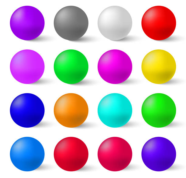 istock Set of colorful glossy spheres isolated . A Realistic Collection to Create Your Design 1200598645