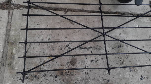 istock Production of a metal grating for window the  protection 1200599521