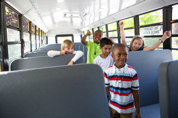 istock Children on school bus 1200608790