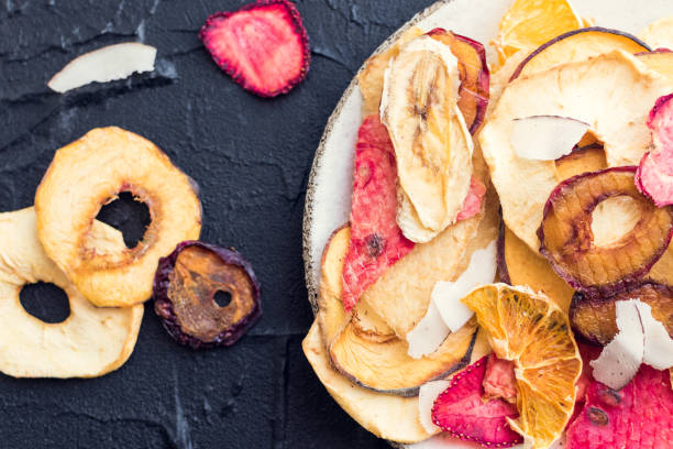 istock Healthy organic homemade fruit chips 1200609840