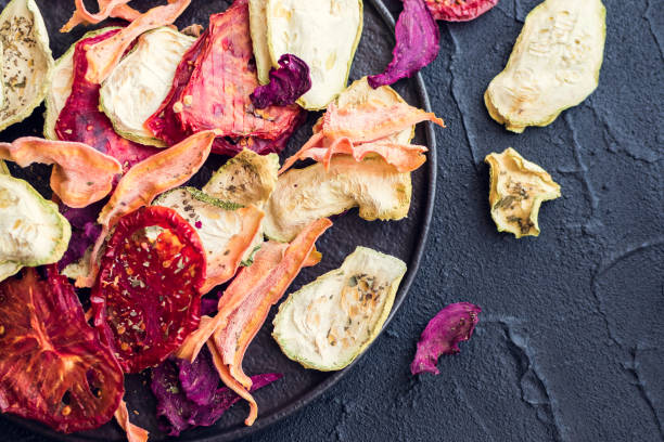 istock Healthy organic homemade vegetable chips 1200609841