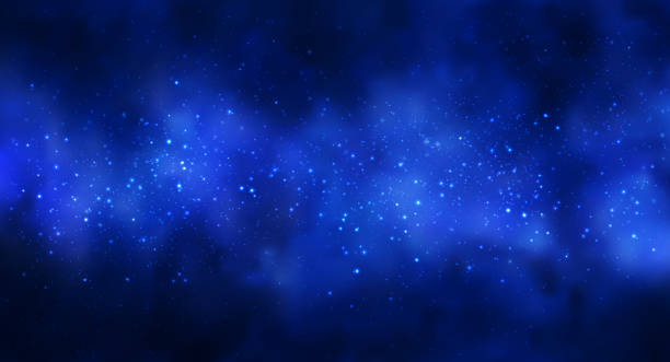 istock Vector illustration of Cosmos Space background with starry sky, star massive in deep cosmos in blue and black colors. Abstract futuristic, technology, astrology background. Deep space background 1200610730