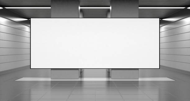 istock Blank advertising billboard in underground tunnel 1200623048