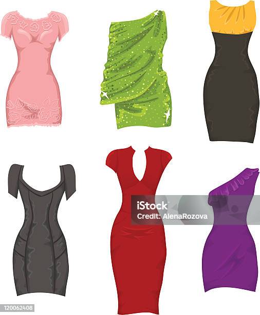 여성 드레스 검은색에 대한 스톡 벡터 아트 및 기타 이미지 - 검은색, 공단, 관능