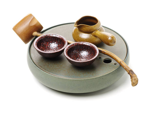 istock Closeup of tea set 1200626462