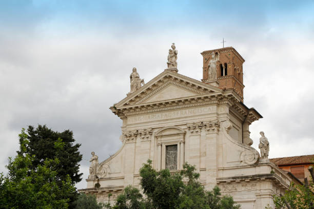istock Santa Maria Nova (Santa Francesca Romana) situated next to the Roman Forum 1200627846