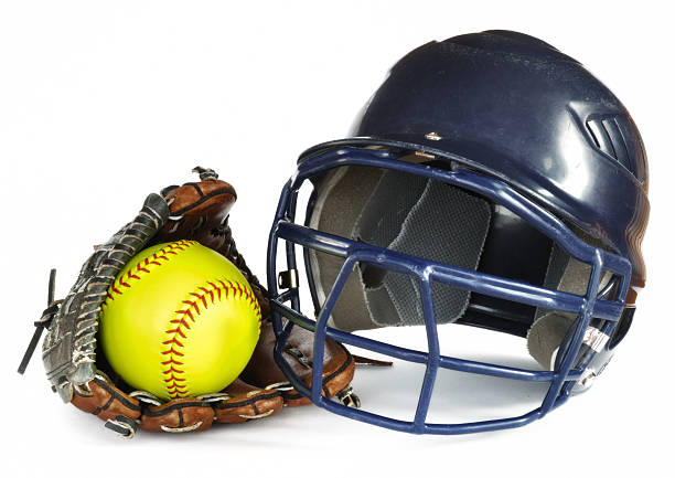 istock Helmet, Yellow Softball, and Glove 120062998
