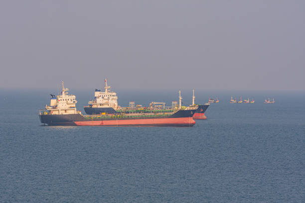 istock Tanker ship logistic and transportation at sea. 1200633740