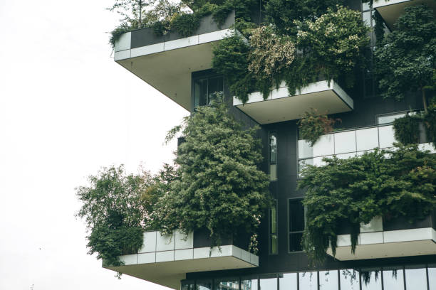 istock Trees grow on the balconies 1200634793