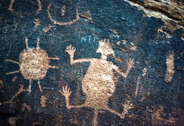 Petrified Forest National Park - Petroglyphs - 1978. Scanned from Kodachrome slide.