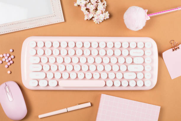 istock flat lay stationery collocate on work desk 1200637625