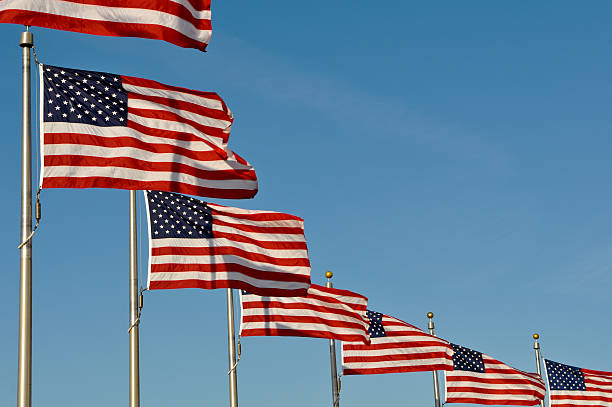 istock American Flags at the Washington Monument 120063786