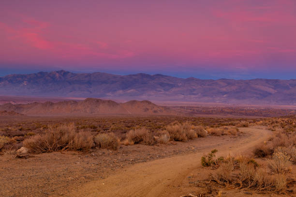 istock Sierra Nevada Dirt Road at Sunset 1200642735