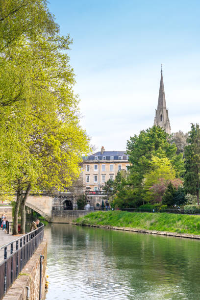 istock Pastoral scene in Bath, England on the River Avon 1200644668