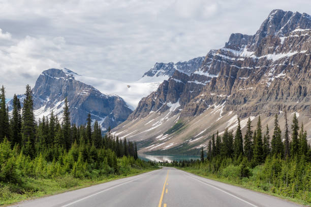 istock Road trip. Highway in Rocky Mountains, Canada 1200644730
