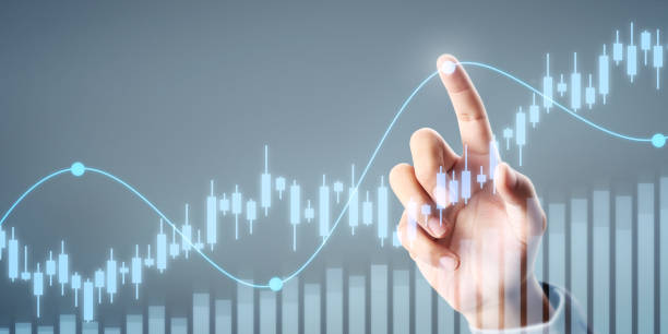 istock Businessman plan graph growth and increase of chart positive indicators 1200645132