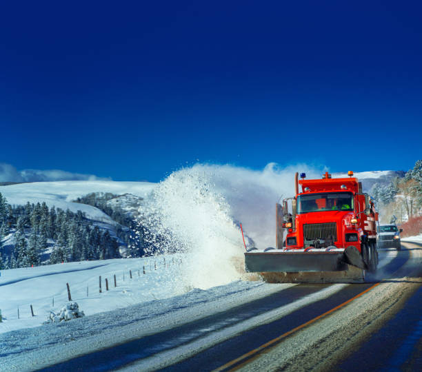 istock Snow plow Colorado Highway USA 1200648966