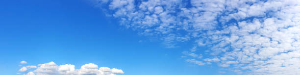 istock Panorama sky with cloud on a sunny day. Beautiful cirrus cloud. 1200650946