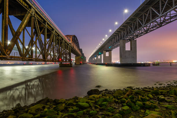 Foggy Evening at the Benicia-Martinez Bridge
