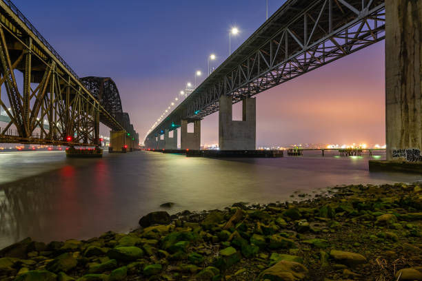 istock Foggy Evening at the Benicia-Martinez Bridge 1200651289