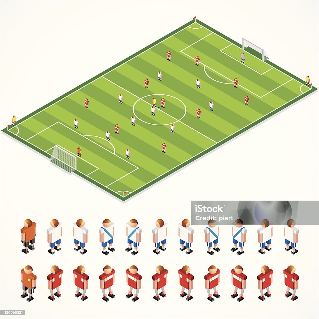 Strategia di calcio Kit - arte vettoriale royalty-free di Assonometria