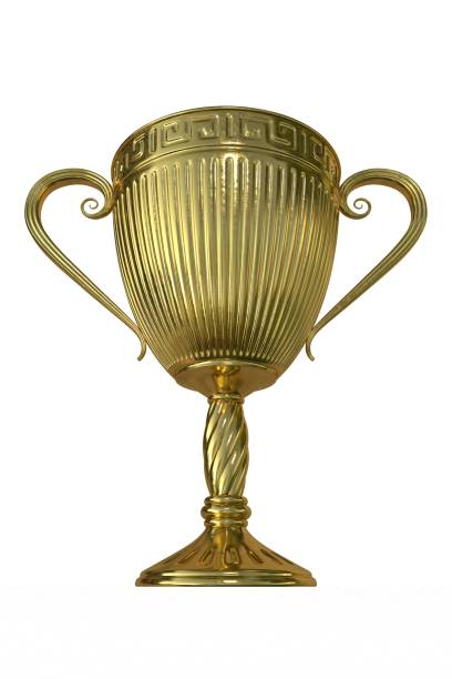 istock Gold trophy cup or Award 3d render on white background 1200654026