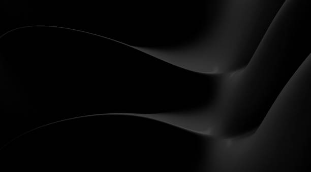 istock Abstract of dark smooth shape for architectural conceptual, Curve line ,free form. 3D rendering 1200654115