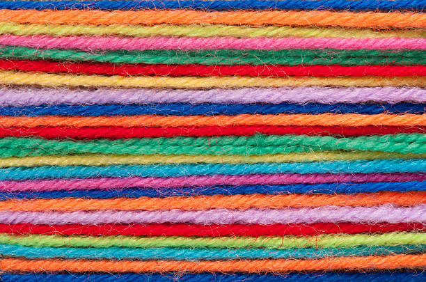 istock The bound strings for knitting rainbow colored clothing  120066223