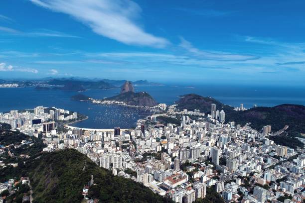 Panoramic view of Rio de Janeiro city, Brazil. Great landscape. Famous wonderful city. Travel destination. Tropical travel. Vacation destination. Panoramic view of Rio de Janeiro city, Brazil. Great landscape. Famous wonderful city. Travel destination. Tropical travel. Vacation destination. corcovado stock pictures, royalty-free photos & images