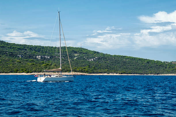 istock luxury  big white sailing yachtsMediterranean sea, Croatia. 1200673836