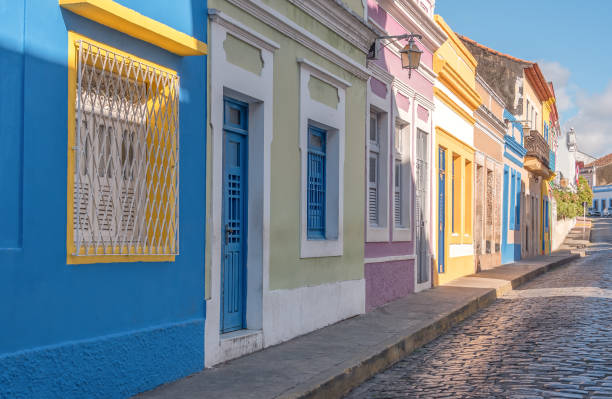 istock Colonial houses from Olinda city 1200680637
