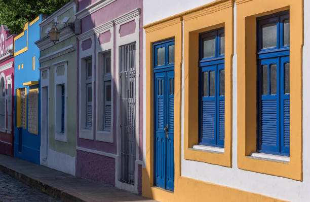 istock Colonial houses from Olinda city 1200680643