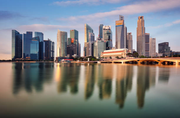 istock Singapore skyline with skyscraper - Asia 1200681202