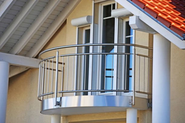 Balcony railing made of stainless steel