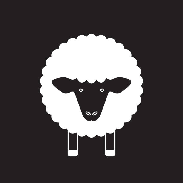 Sheep line icon. Lamb logo. Vector illustration. Sheep line icon. Lamb logo. Vector illustration. sheep illustrations stock illustrations