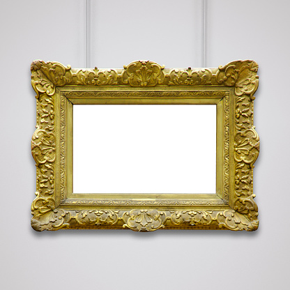 Golden Vintage Frame (All clipping paths included)