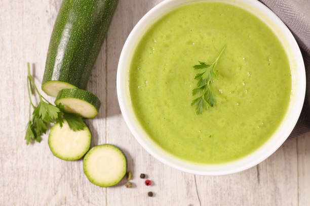 istock zucchini soup in bowl- top view 1200697992