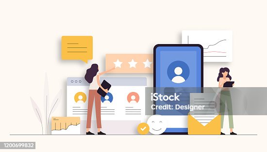 istock User Experience Related Vector Illustration. Flat Modern Design 1200699832
