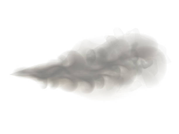 vape dampf rauch ausatmen puff vektor illustration - smoke condensation gas smooth stock-grafiken, -clipart, -cartoons und -symbole