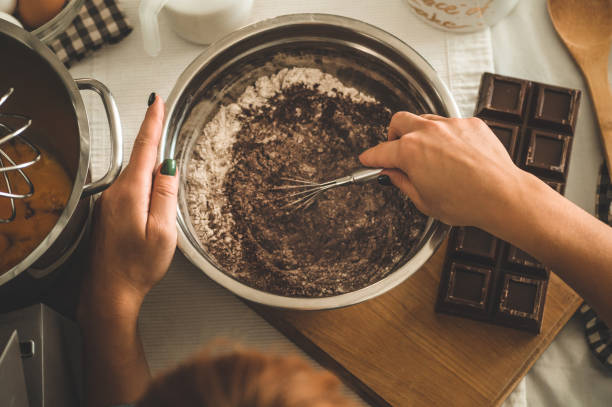 istock Ingredients for flour products or dessert. Cooking Cupcakes. Rural or rustic style. 1200701087