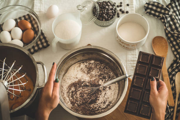 istock Ingredients for flour products or dessert. Cooking Cupcakes. Rural or rustic style. 1200701105