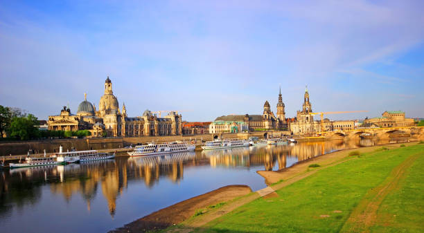 istock Old Town with Elbe river in Dresden, Saxony, Germany 1200705218