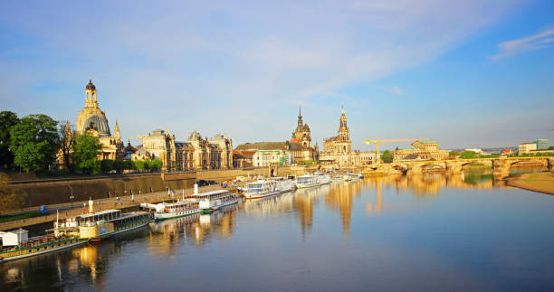istock Old Town with Elbe river in Dresden, Saxony, Germany 1200705416
